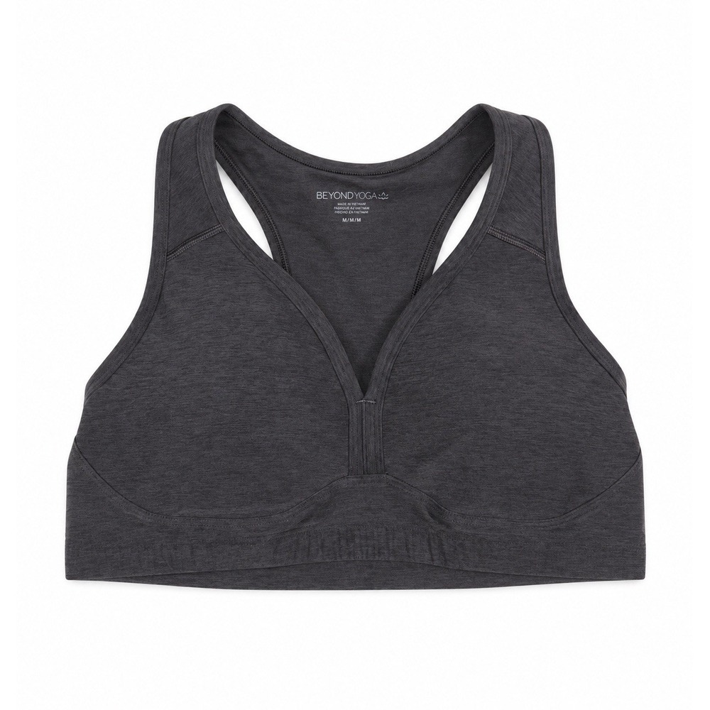 Beyond Yoga Gray Sports Bra M **